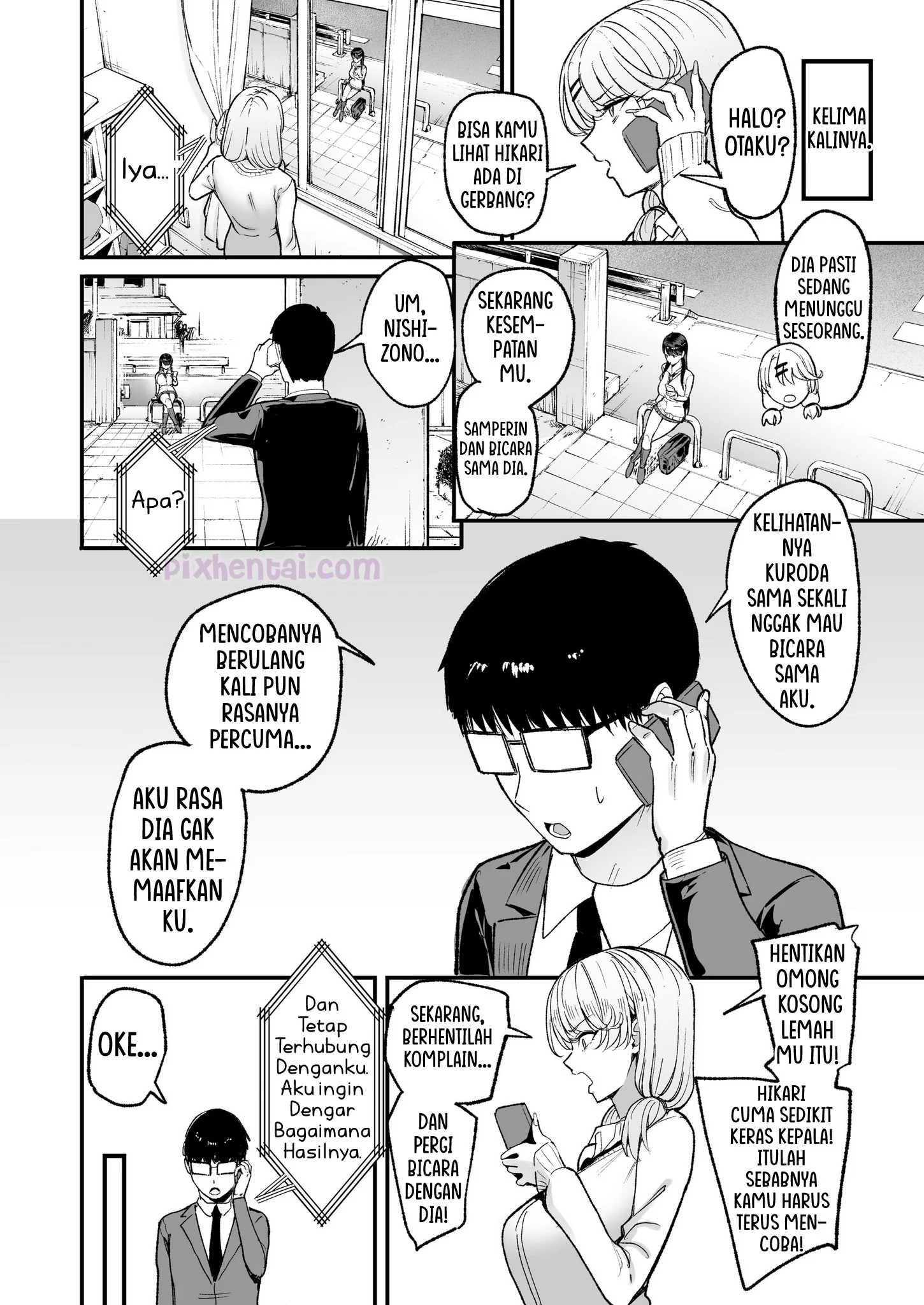 Komik hentai xxx manga sex bokep The Gyaru I Hang Out with Lets Me Use Her Pussy 5 page 14